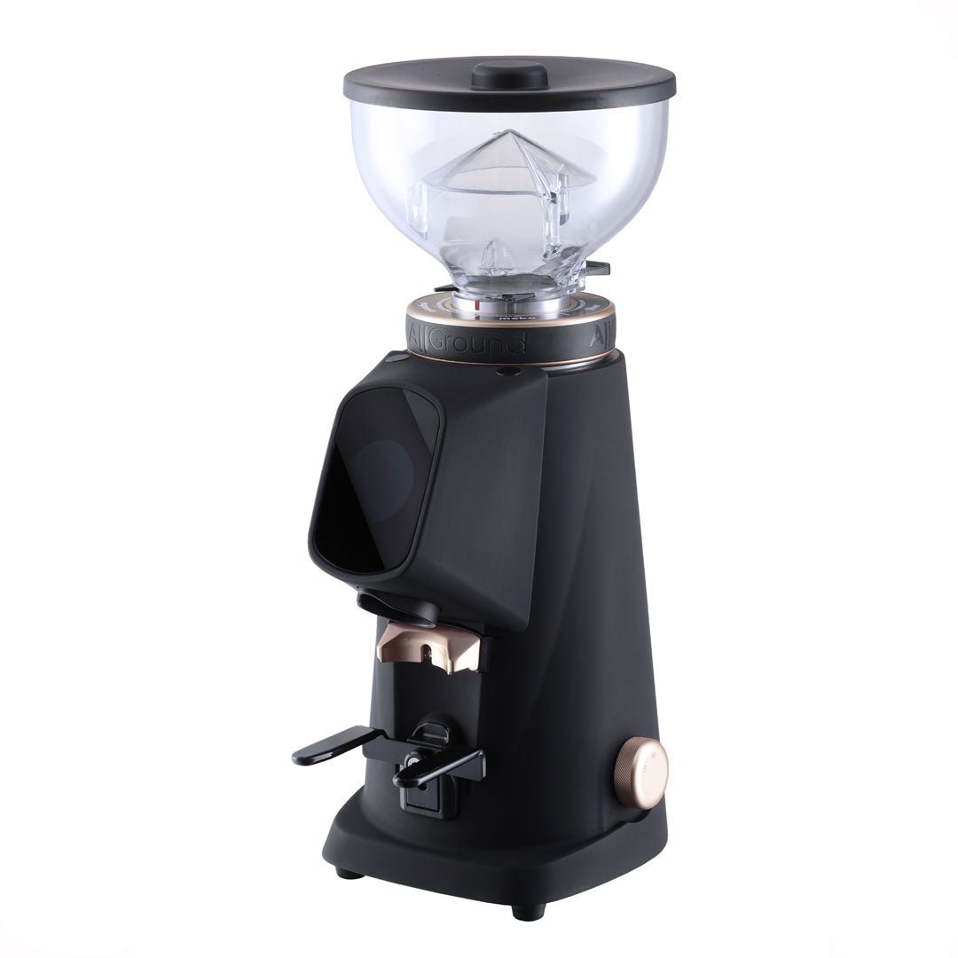 Fiorenzato AllGround Home Coffee Grinder - Black w/ Rose Gold - Corkys Coffee