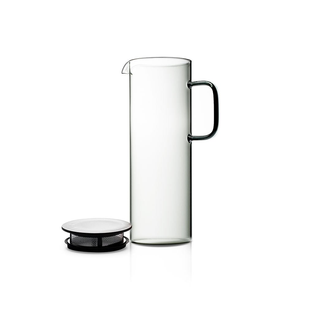 Hario Glass Iced & Cold Brew Tea Pitcher - Gray (27oz/800ml) - Corkys Coffee