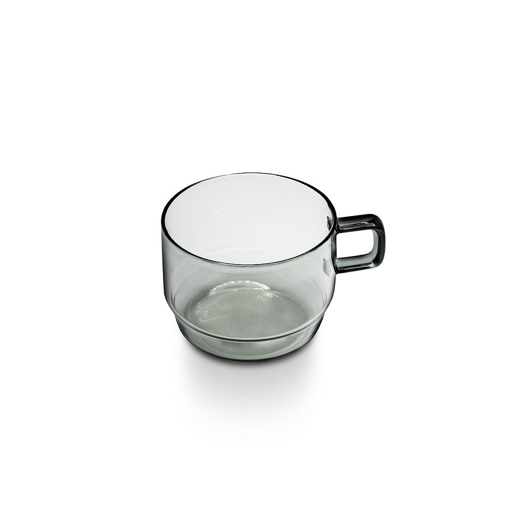 Hario Stackable Glass Mug - Gray (10oz/300ml) - Corkys Coffee