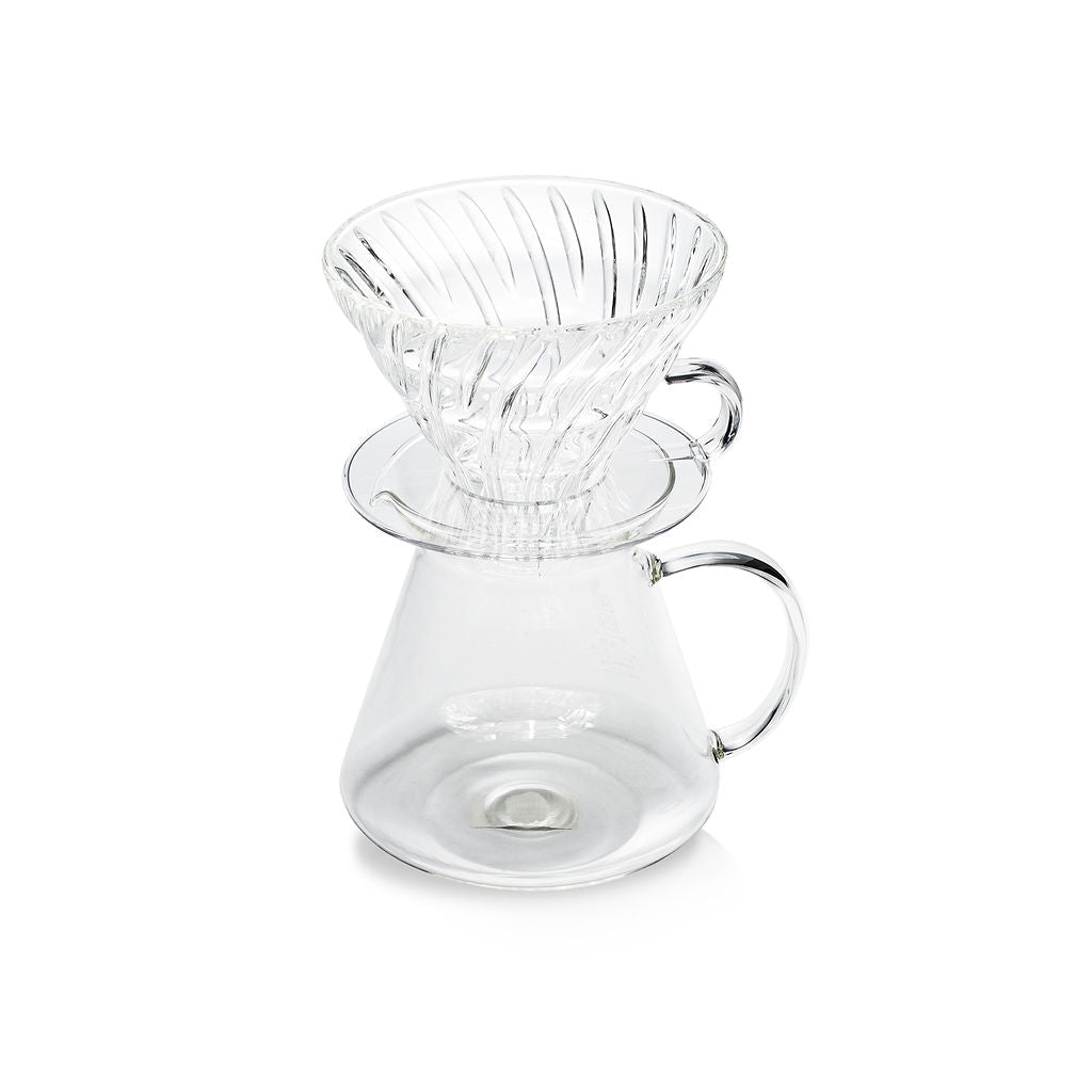 Hario V60 02 Simply Glass Pour Over Coffee Kit - Corkys Coffee