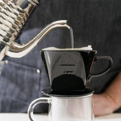 Kalita Style 102 Ceramic Coffee Dripper - Black - Corkys Coffee