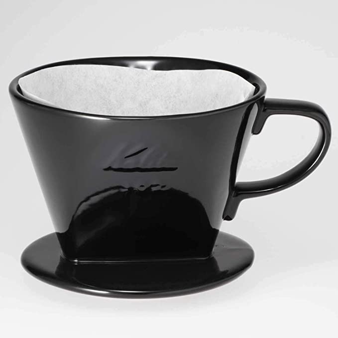 Kalita Style 102 Ceramic Coffee Dripper - Black - Corkys Coffee