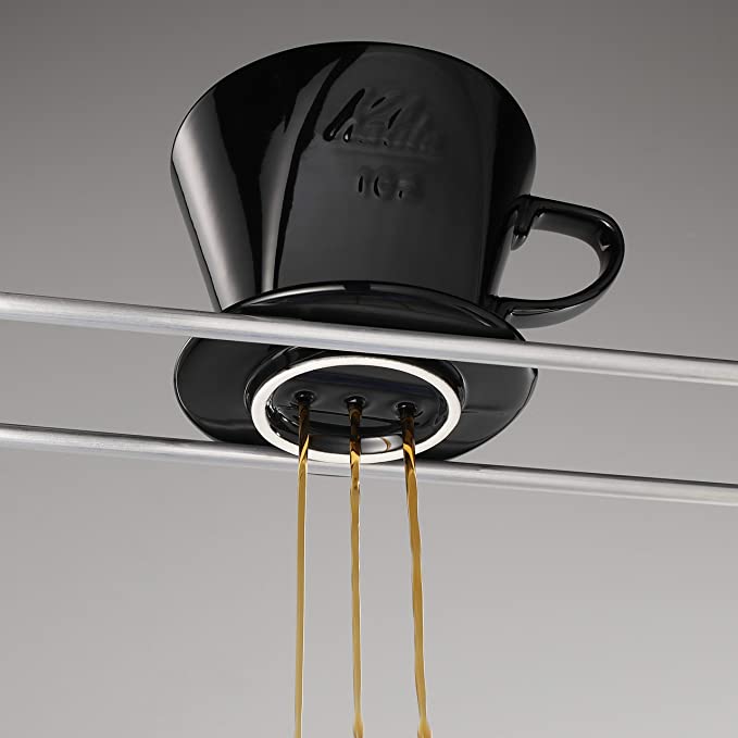 Kalita Style 102 Ceramic Coffee Dripper - Black - Corkys Coffee