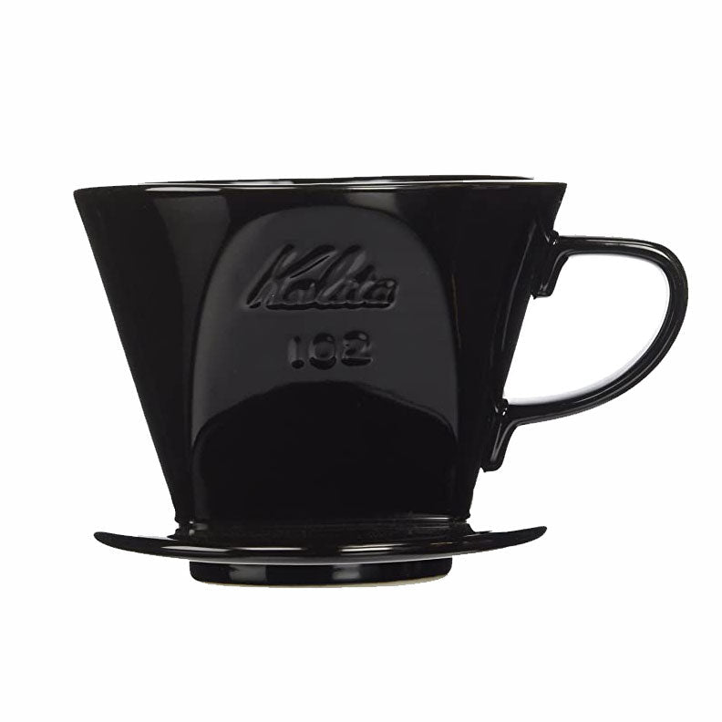 Kalita Style 102 Ceramic Coffee Dripper - Black - Corkys Coffee