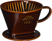 Kalita Style 102 Ceramic Coffee Dripper - Brown - Corkys Coffee