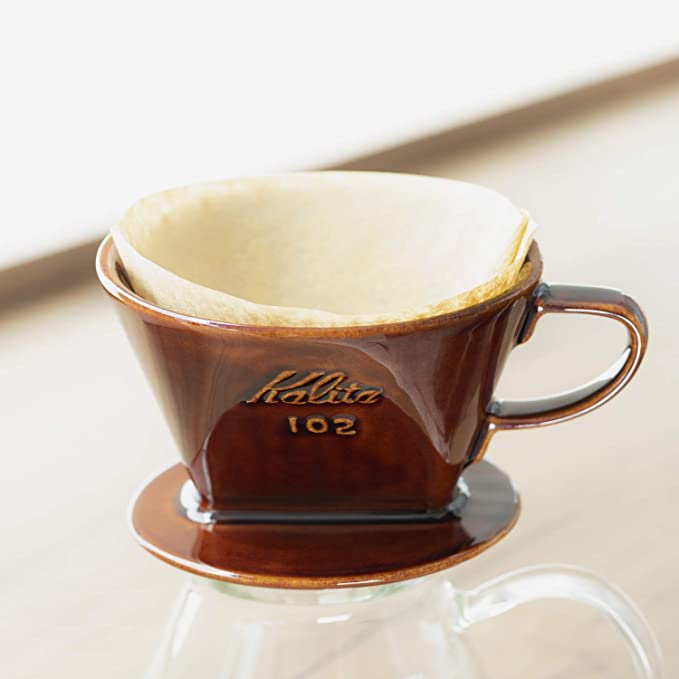 Kalita Style 102 Ceramic Coffee Dripper - Brown - Corkys Coffee