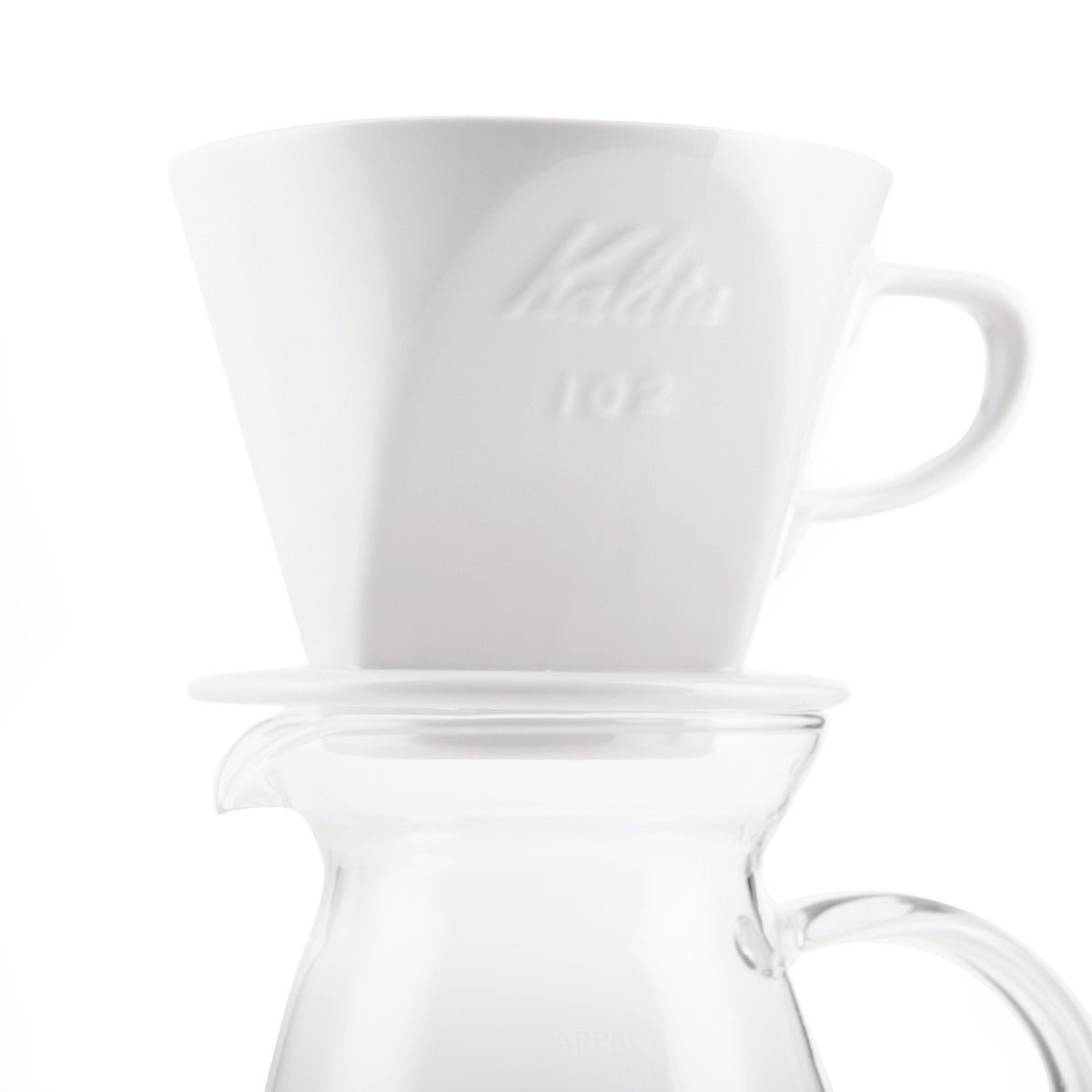 Kalita Style 102 Ceramic Coffee Dripper - White - Corkys Coffee