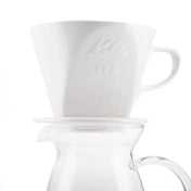 Kalita Style 102 Ceramic Coffee Dripper - White - Corkys Coffee