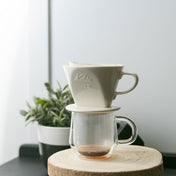Kalita Style 102 Ceramic Coffee Dripper - White - Corkys Coffee