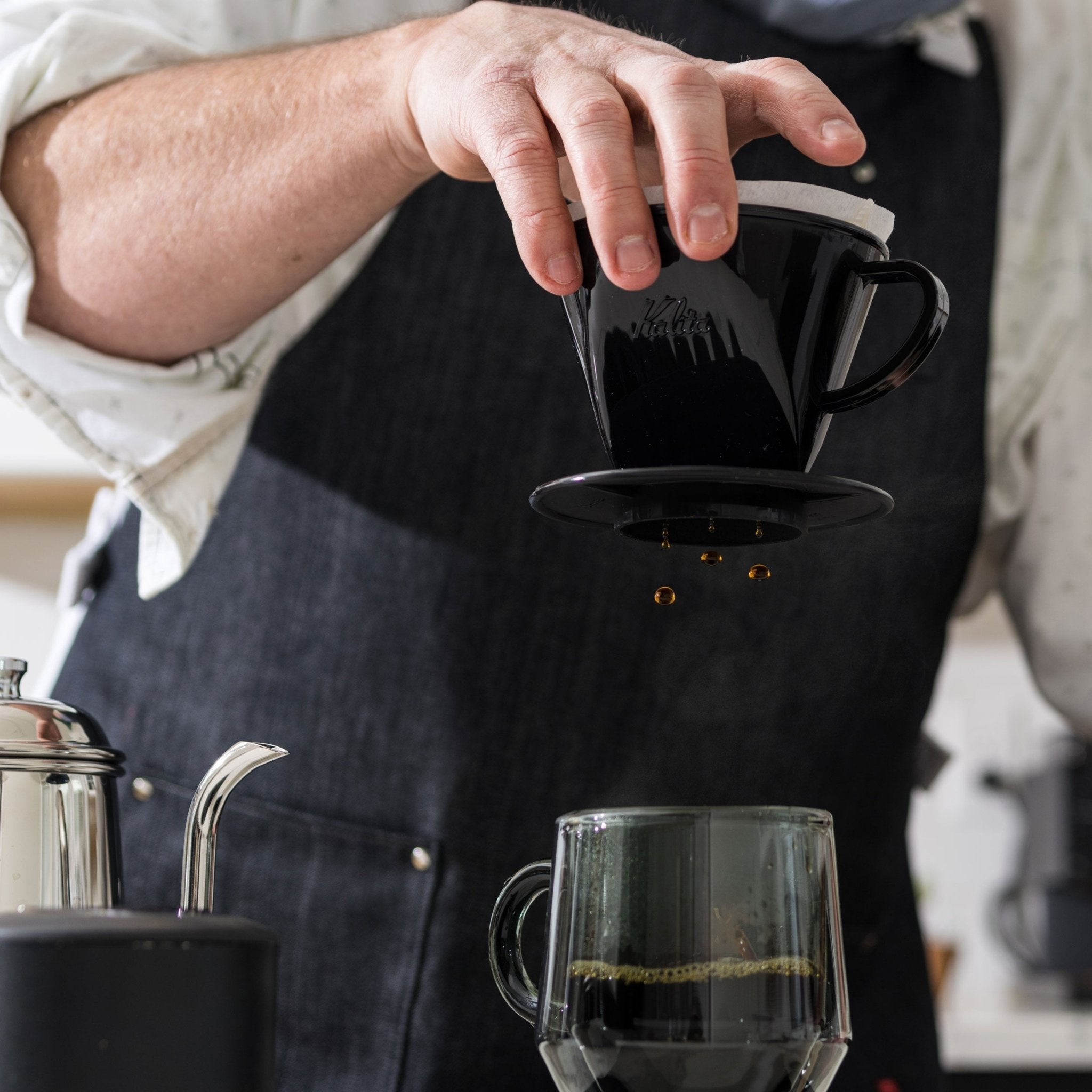 Kalita Style 102 Coffee Dripper - Black Plastic - Corkys Coffee