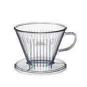 Kalita Style 103 Wide Brim Coffee Dripper - Clear Plastic - Corkys Coffee