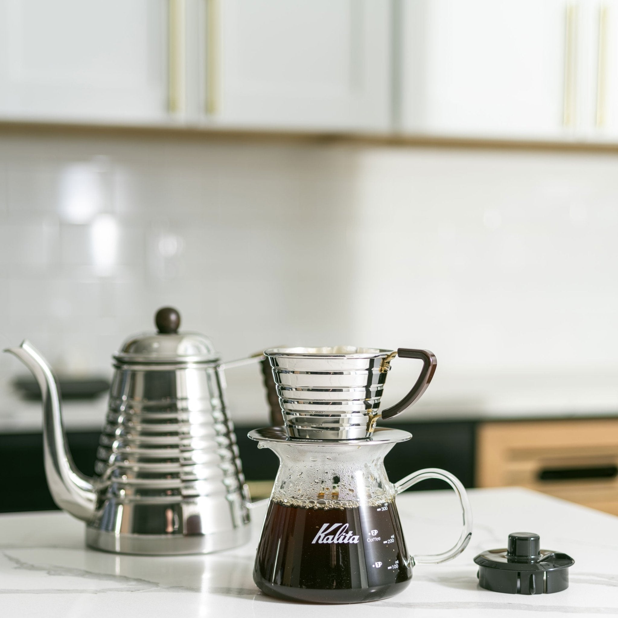 Kalita Wave 155 Stainless Steel Coffee Dripper - Corkys Coffee