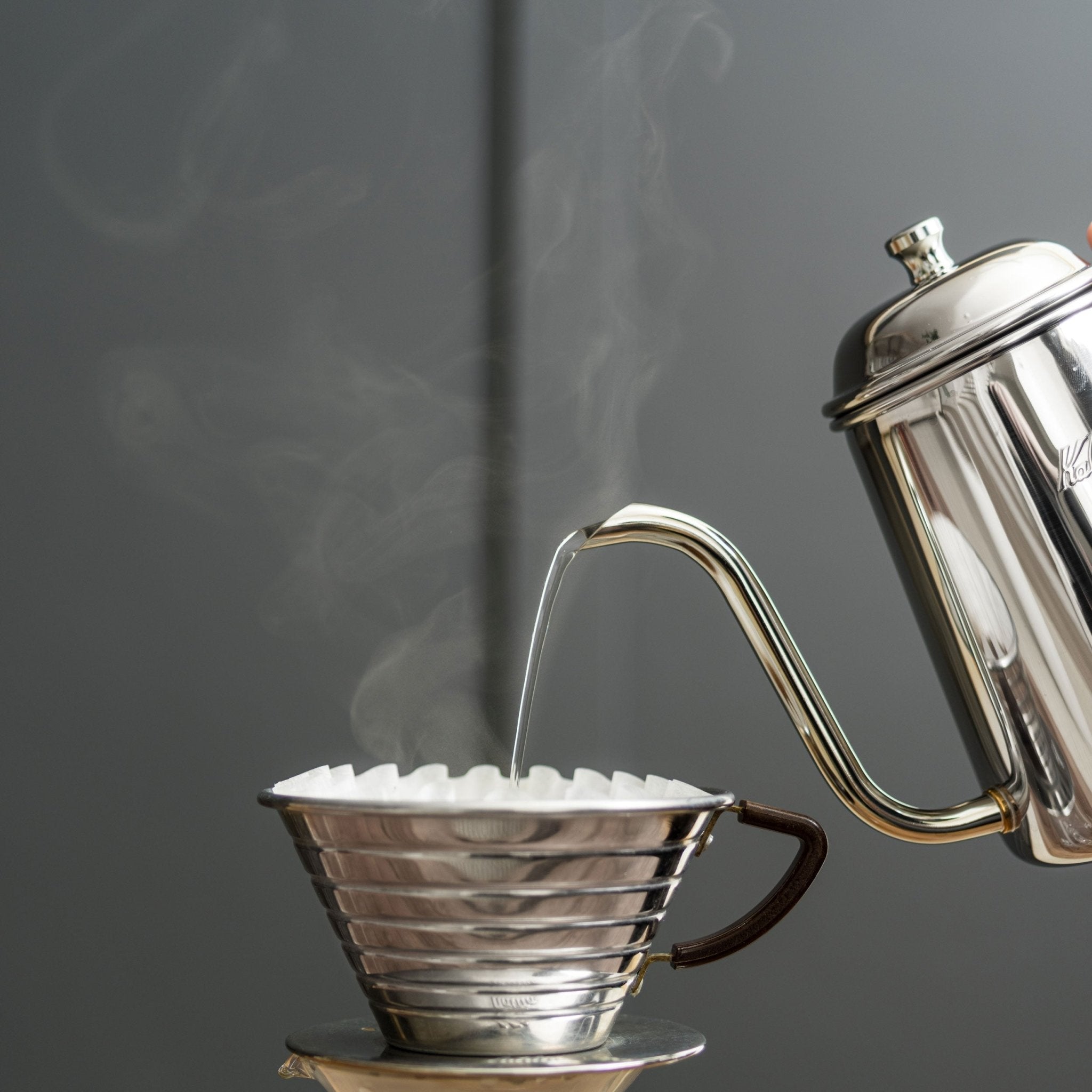 Kalita Wave 185 Stainless Steel Coffee Dripper - Corkys Coffee