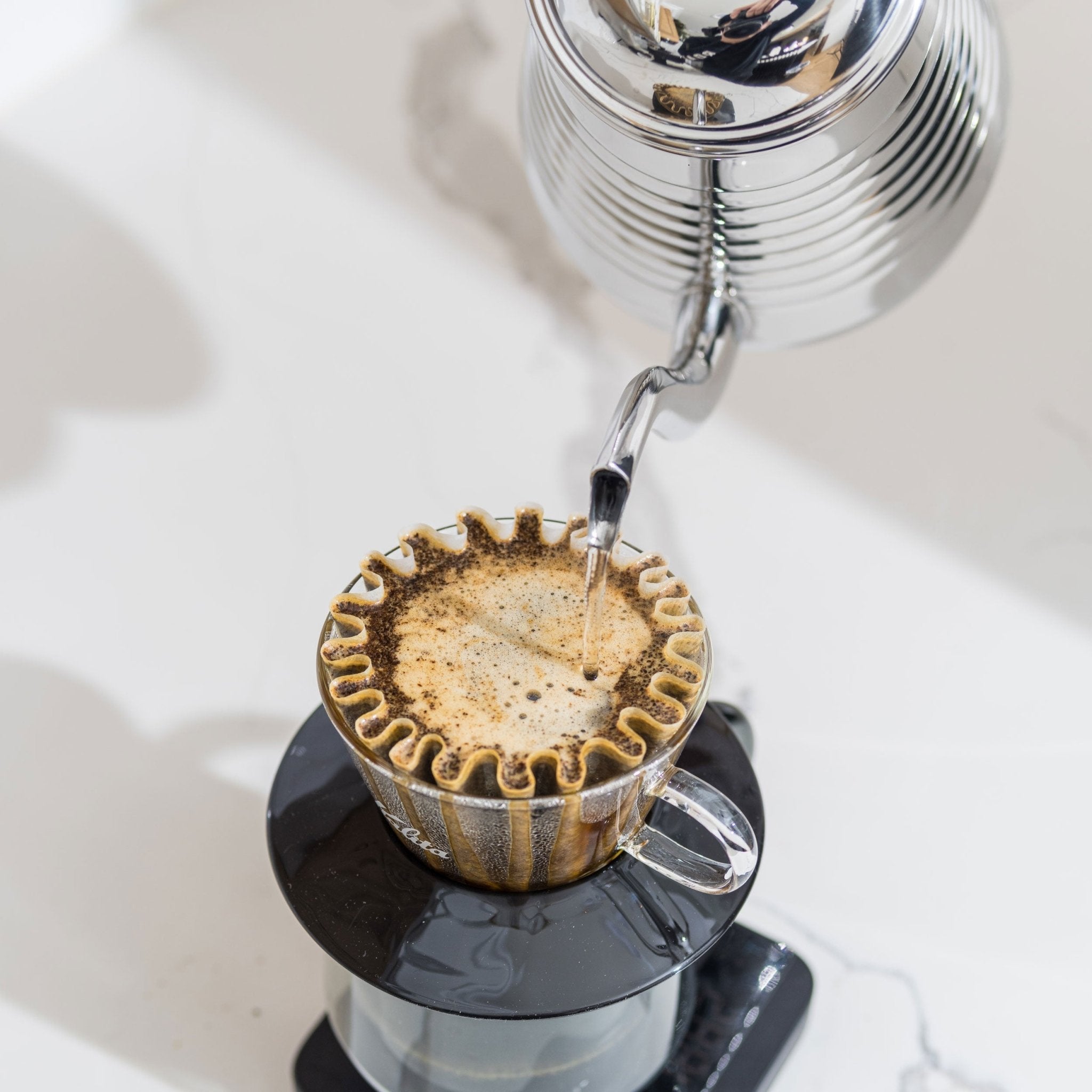 Kalita Wave Glass Coffee Dripper 155 - Corkys Coffee