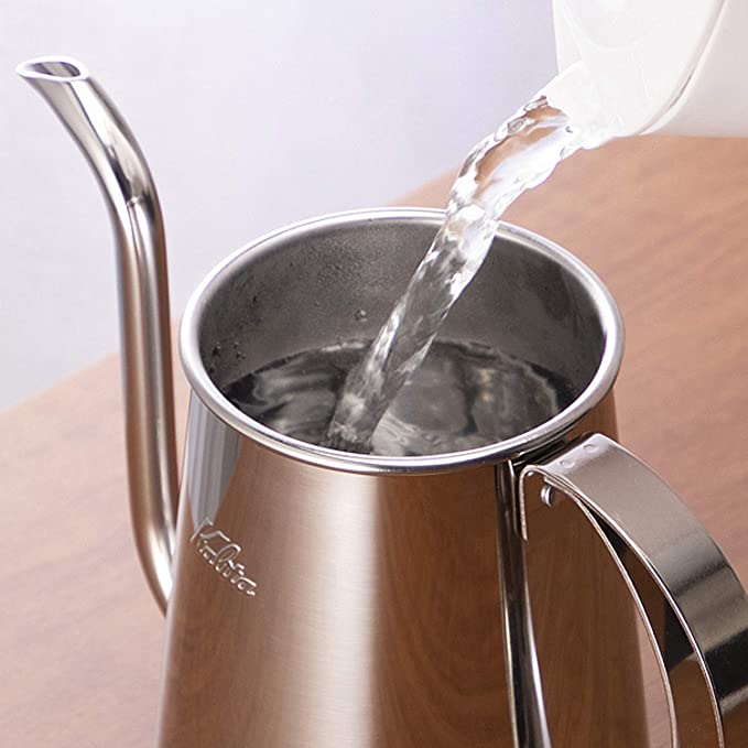 Kalita Wave Narrow Stainless Steel Gooseneck Kettle - 700ml - Corkys Coffee