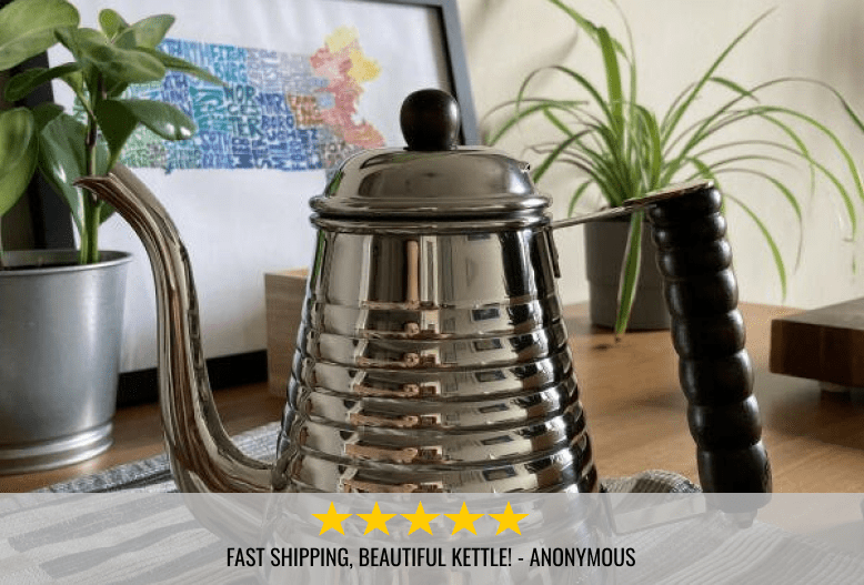 Kalita Wave Stainless Steel Gooseneck Kettle - 1L - Corkys Coffee