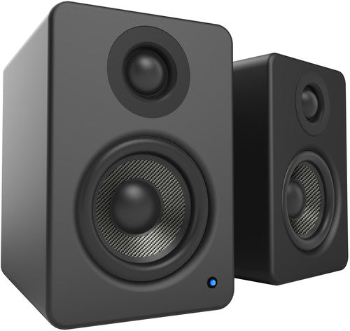 Kanto YU2 YU2MB Powered Desktop Speakers - 100 Watts - Amplifer (Matte Black) - Corkys Coffee