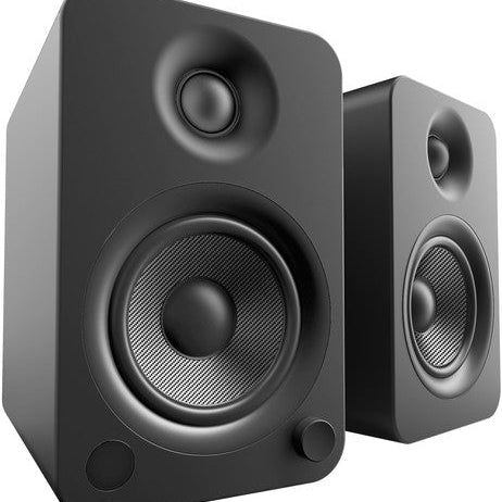 Kanto YU4 YU4MB Bluetooth Powered Speakers - 140 Watts - Phono Preamp (Matte Black) - Corkys Coffee