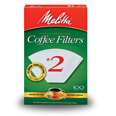 Melitta Coffee Filters - 2 White - 100 Count - Corkys Coffee