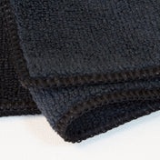 Microfiber Black Cloth Towel 16" x 16" - Corkys Coffee