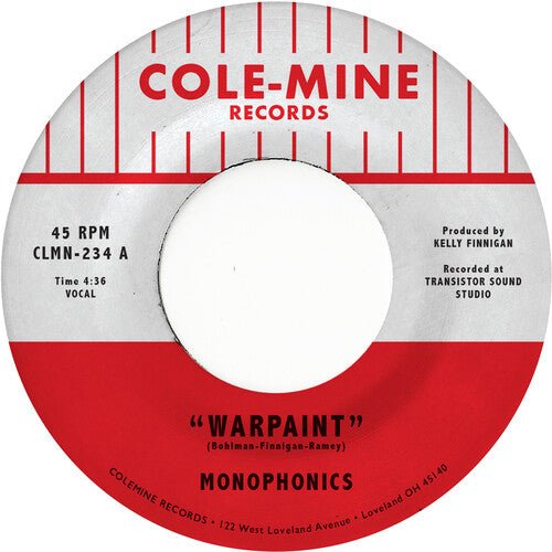 MONOPHONICS & KELLY FINNIGAN - Warpaint / Crash & Burn - Black Swirl - Corkys Coffee