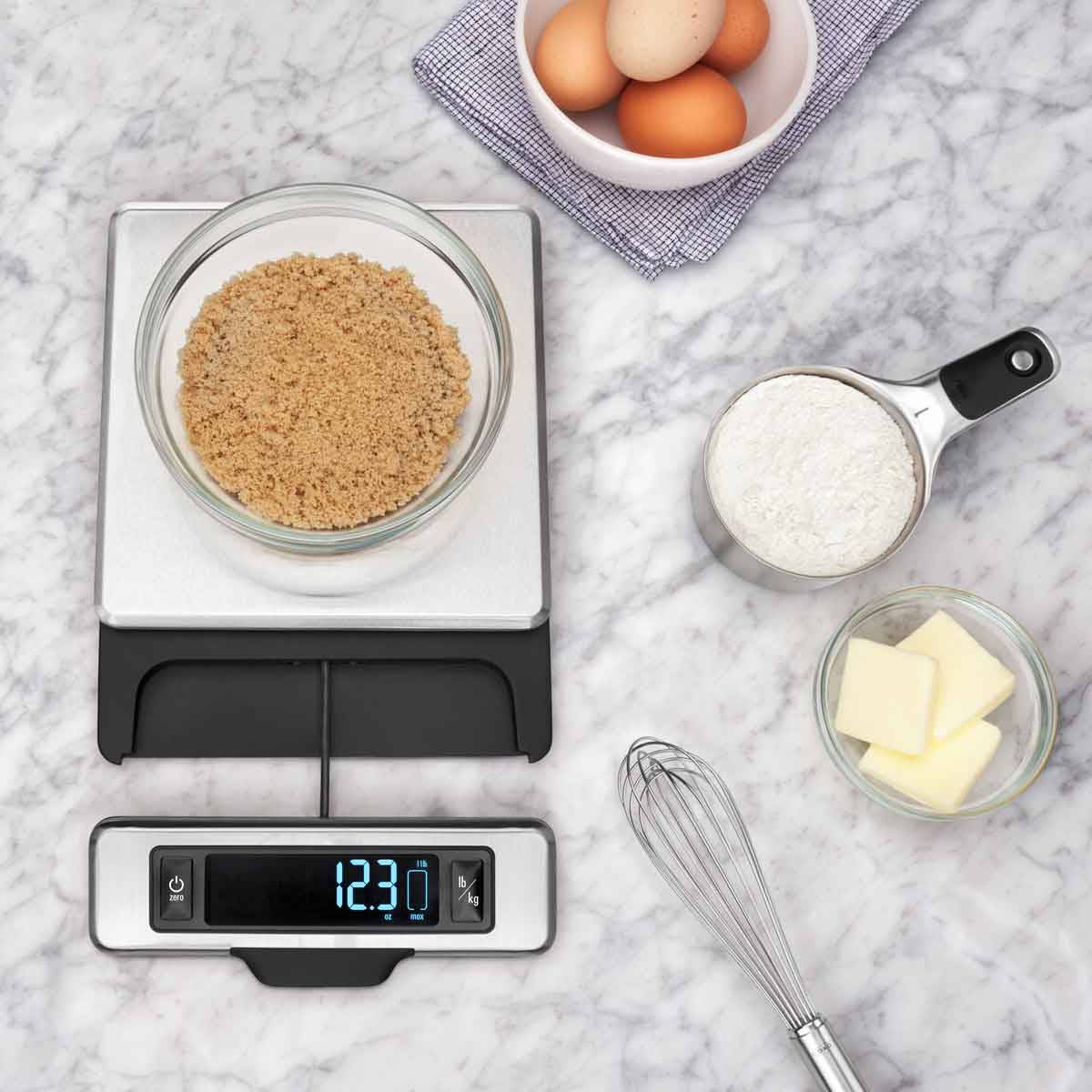 OXO 11 lb. Stainless Steel Digital Food Scale - Corkys Coffee