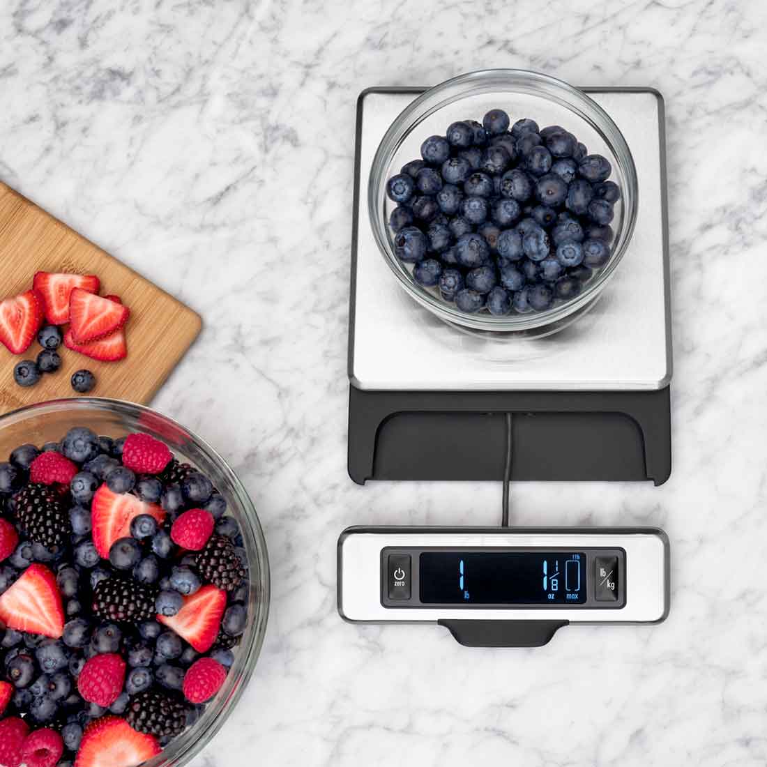 OXO 11 lb. Stainless Steel Digital Food Scale - Corkys Coffee