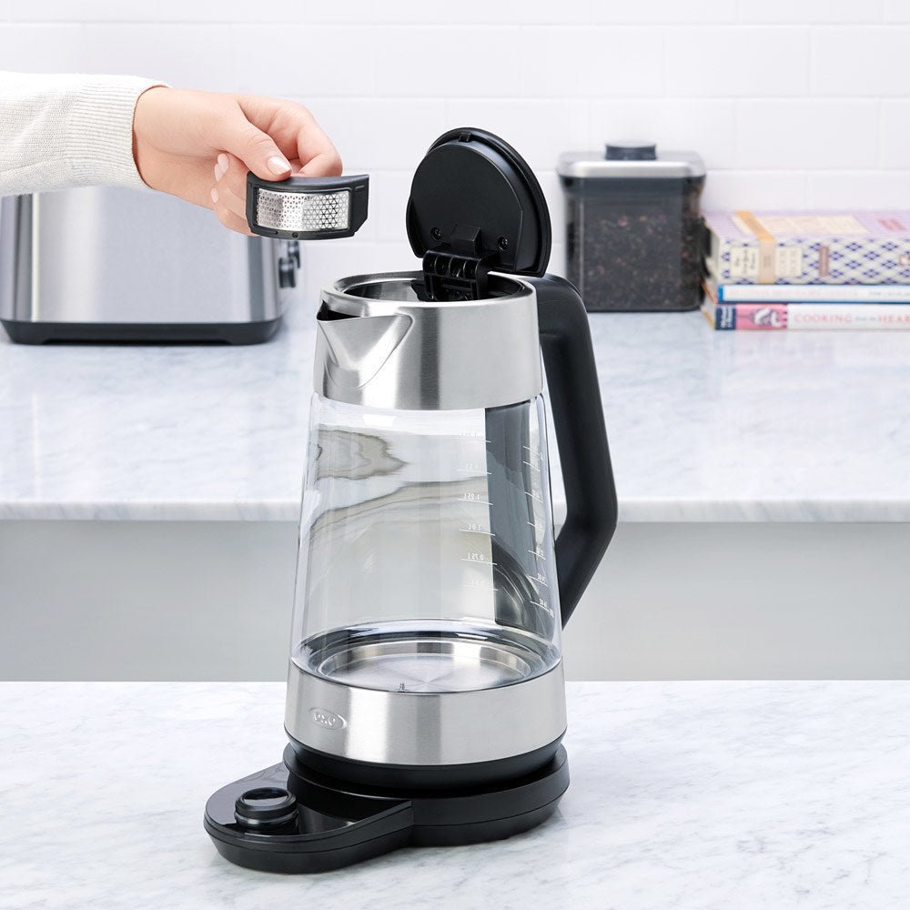 OXO Cordless Adjustable Temperature Electric Kettle 1.75L - Corkys Coffee