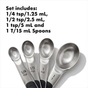 OXO Good Grips 4 - piece Stainless Steel Measuring Spoon Set - Corkys Coffee