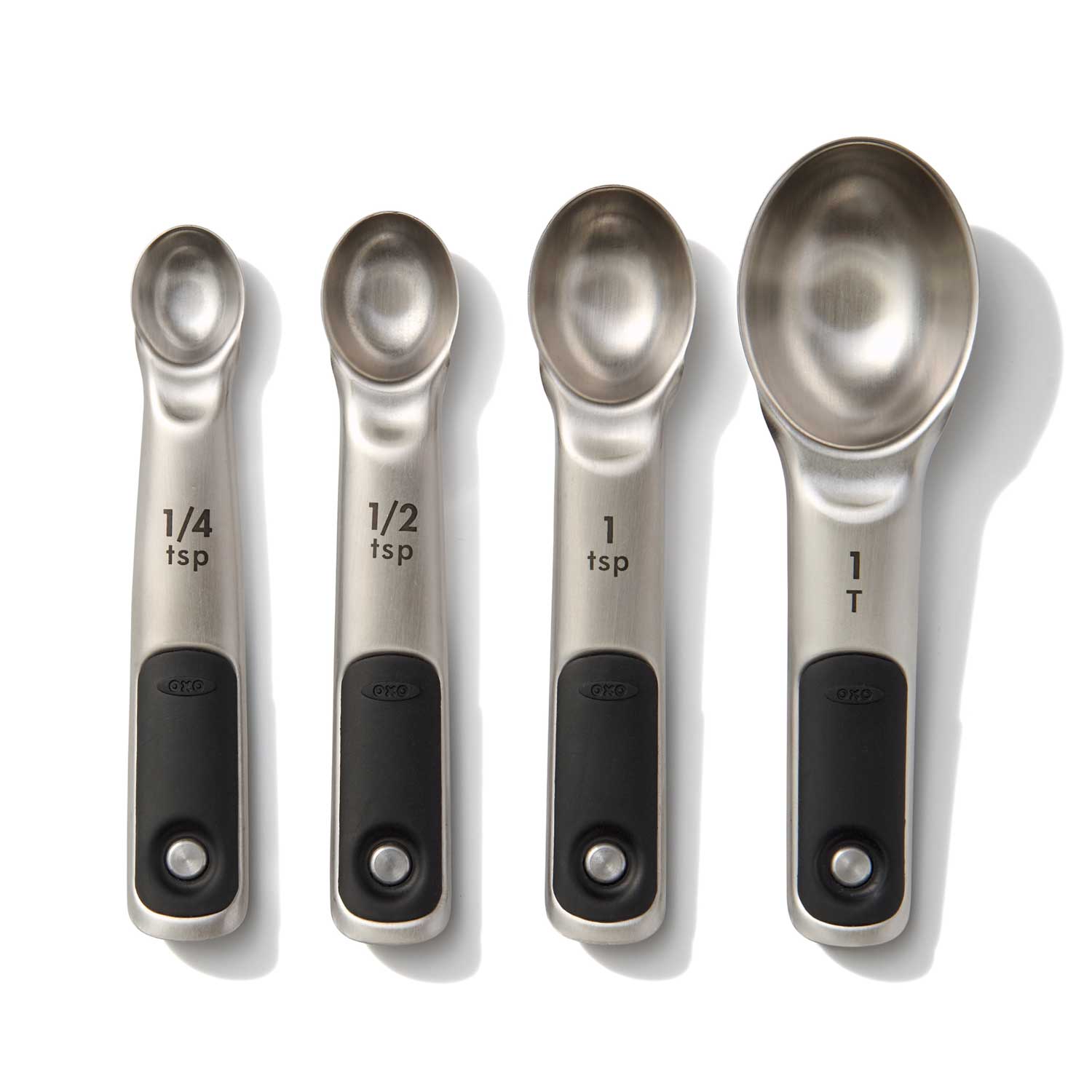 OXO Good Grips 4 - piece Stainless Steel Measuring Spoon Set - Corkys Coffee