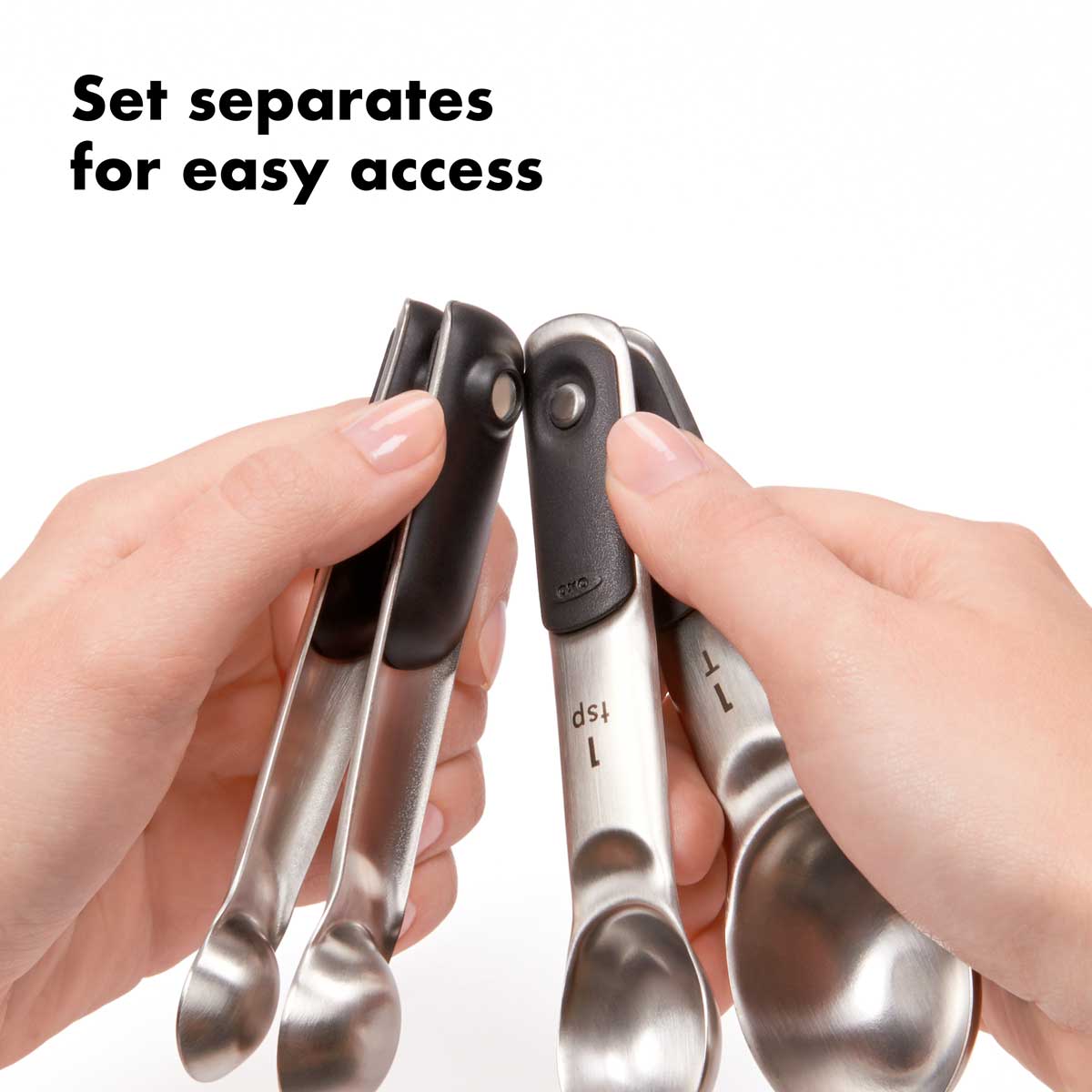 OXO Good Grips 4 - piece Stainless Steel Measuring Spoon Set - Corkys Coffee