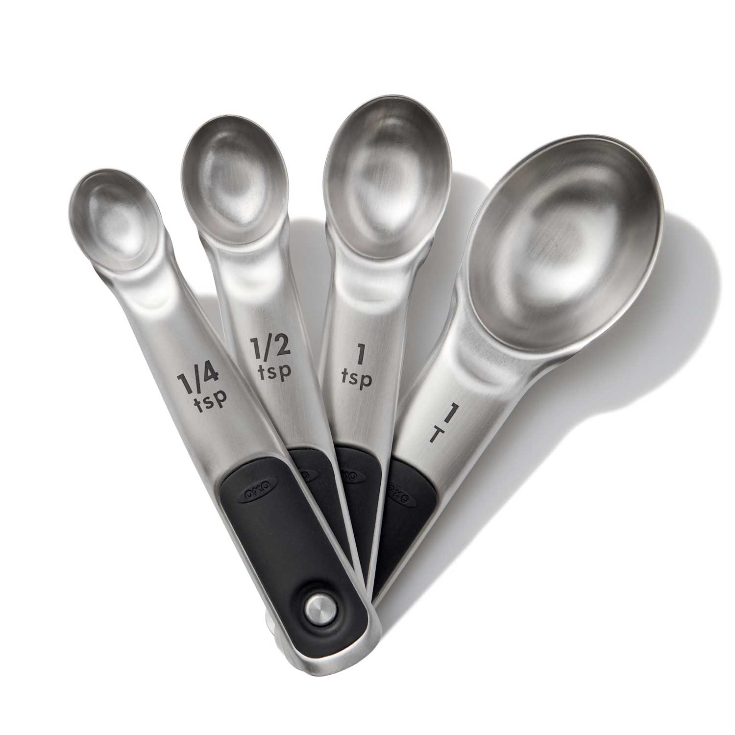OXO Good Grips 4 - piece Stainless Steel Measuring Spoon Set - Corkys Coffee