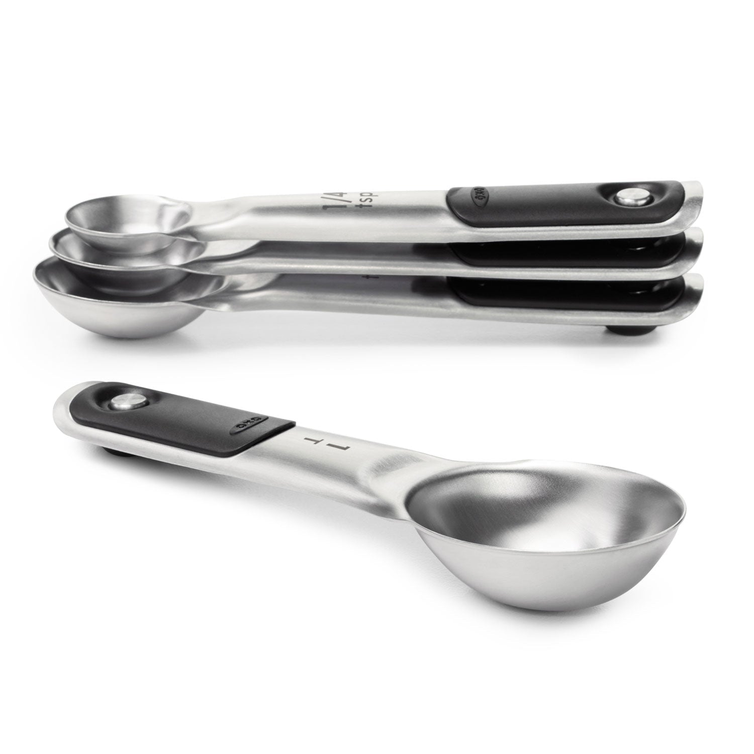 OXO Good Grips 4 - piece Stainless Steel Measuring Spoon Set - Corkys Coffee