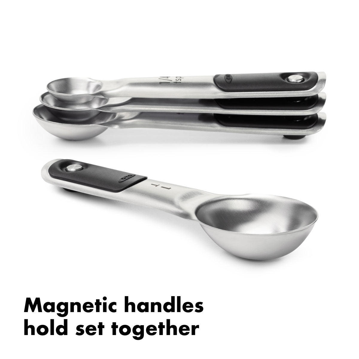 OXO Good Grips 4 - piece Stainless Steel Measuring Spoon Set - Corkys Coffee