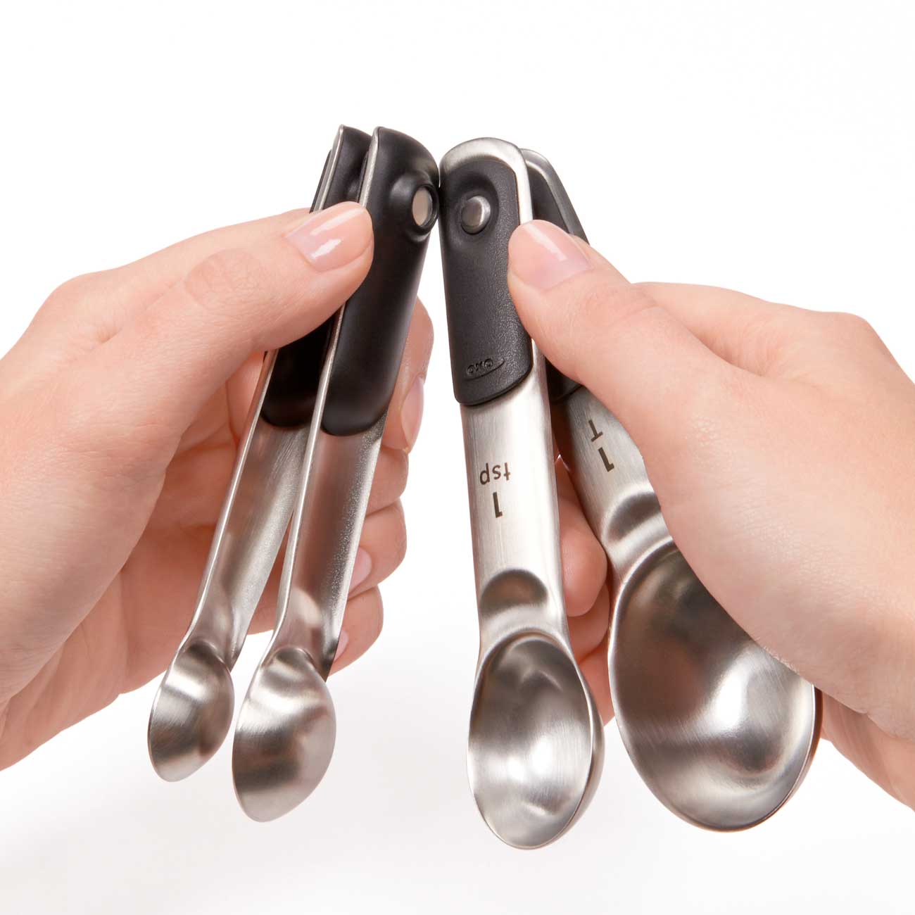 OXO Good Grips 4 - piece Stainless Steel Measuring Spoon Set - Corkys Coffee