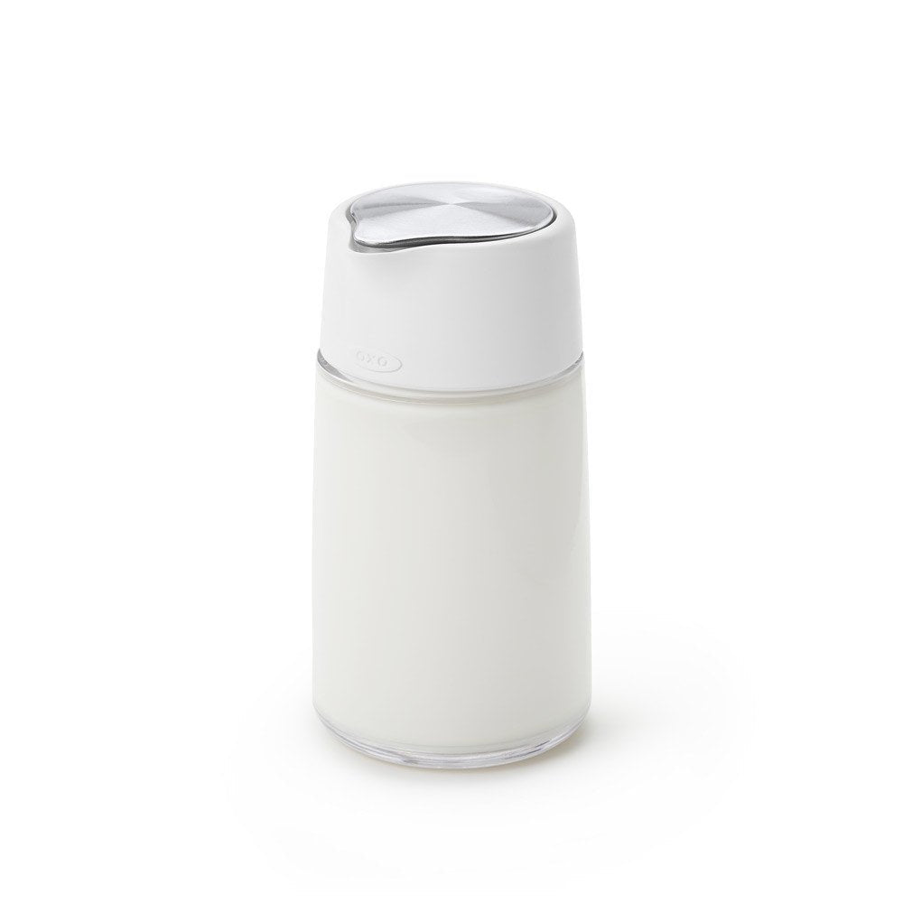 OXO Good Grips Glass Creamer Dispenser - 12oz capacity - Corkys Coffee