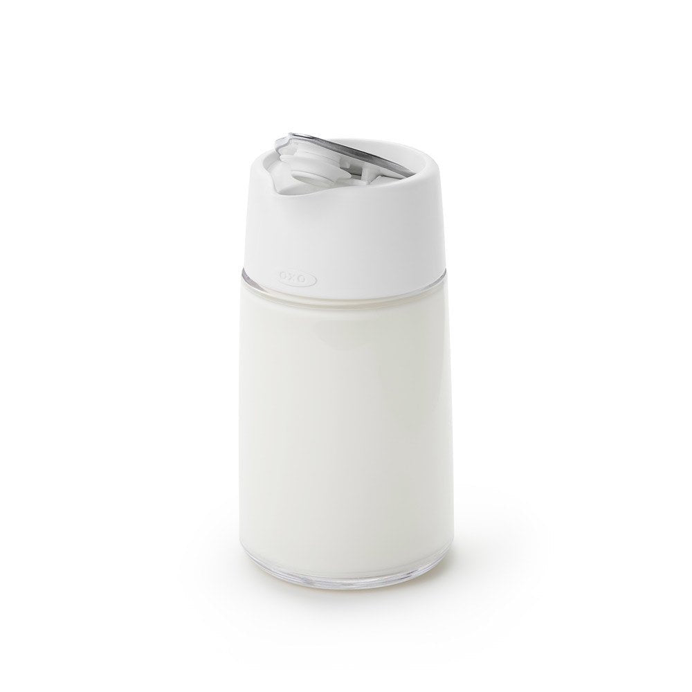 OXO Good Grips Glass Creamer Dispenser - 12oz capacity - Corkys Coffee