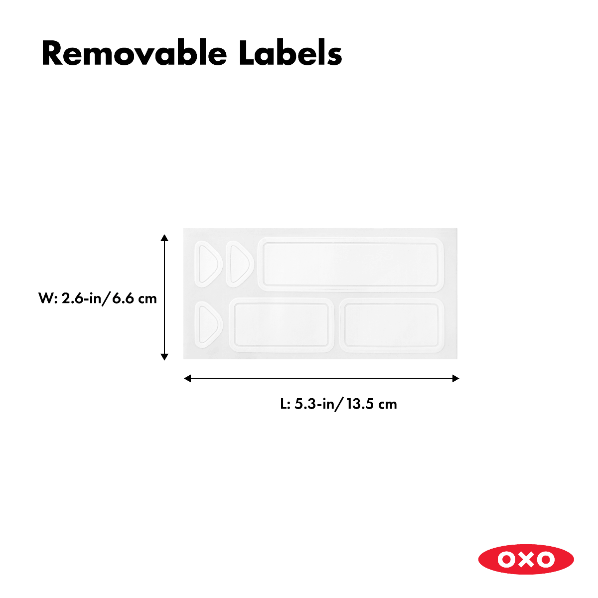 OXO Good Grips POP Removable Labels - Corkys Coffee