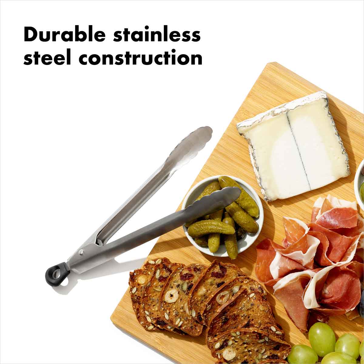 OXO Good Grips Stainless Steel Locking Mini Tongs - 7" - Corkys Coffee