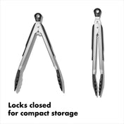 OXO Good Grips Stainless Steel Locking Tongs - 9" - Corkys Coffee