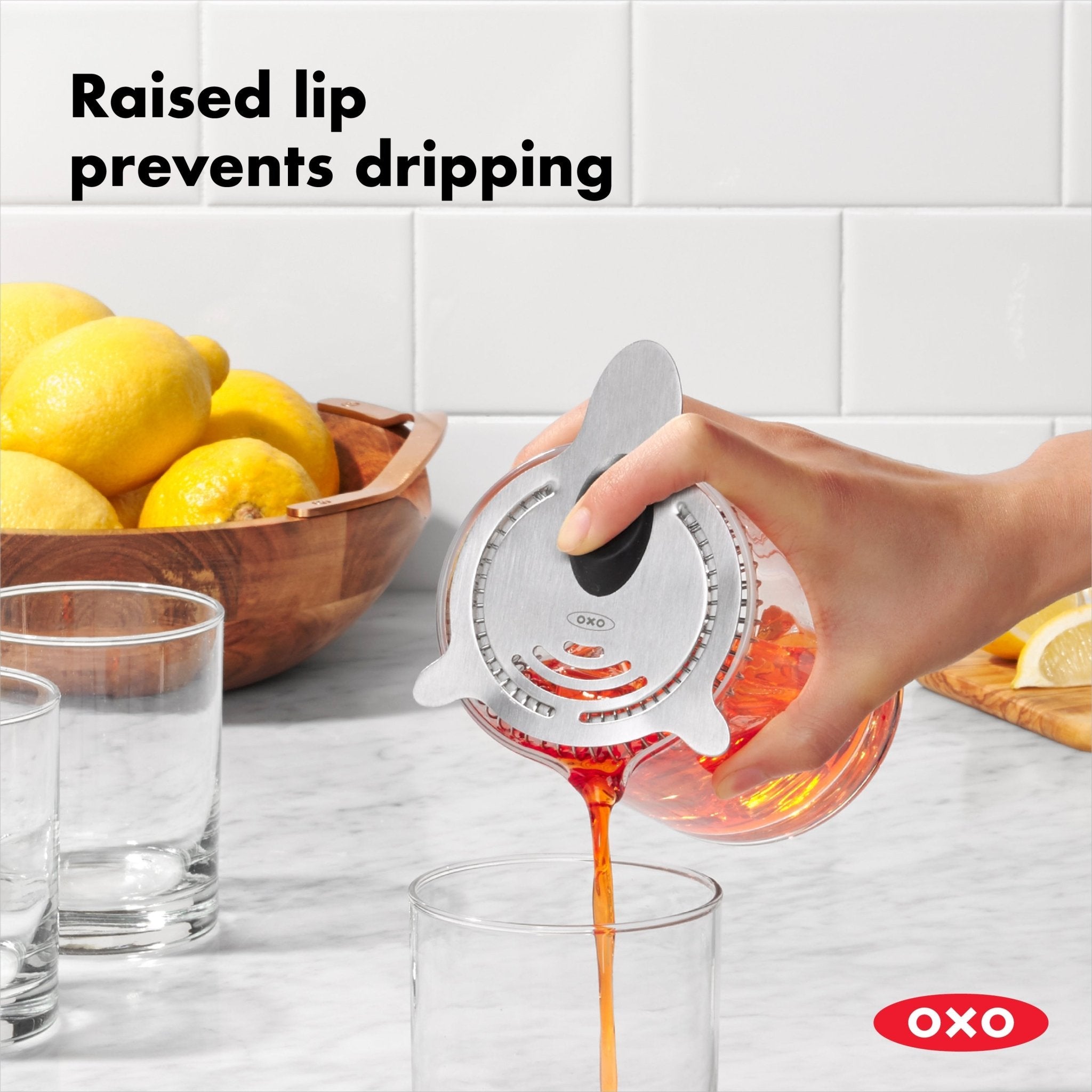 OXO SteeL Cocktail Strainer - Corkys Coffee