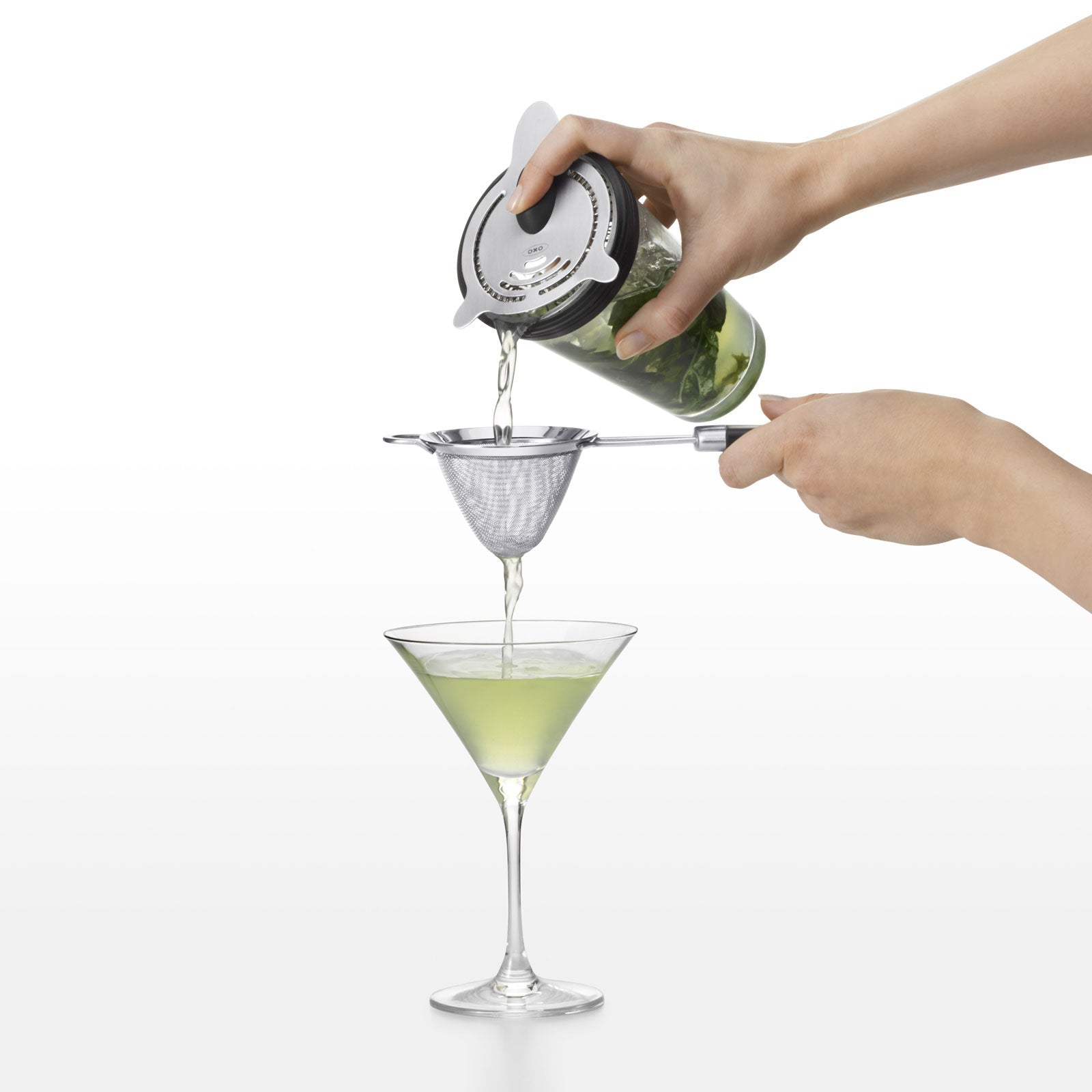 OXO Steel Fine Mesh Drink Strainer - Corkys Coffee