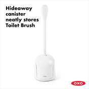 OXO Toilet Brush & Canister - White - Corkys Coffee