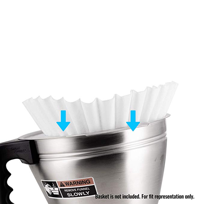 Paper Coffee Filters, Fits Batch Brewers - 23" x 9" (500 Count) - Corkys Coffee