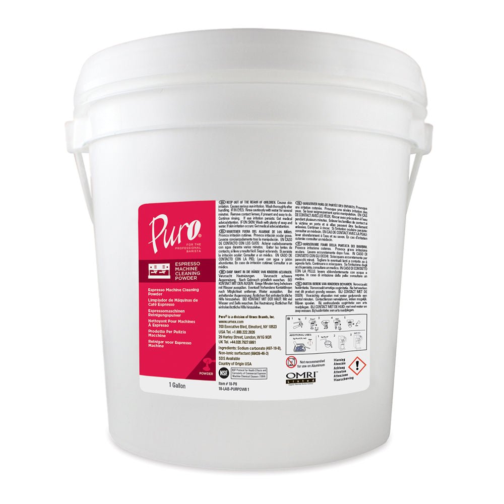 Puro Espresso Machine Cleaning Powder - 1 Gallon - Corkys Coffee