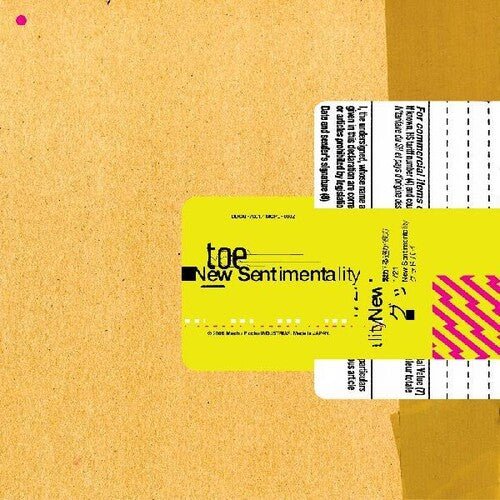 TOE - New Sentimentality - Corkys Coffee
