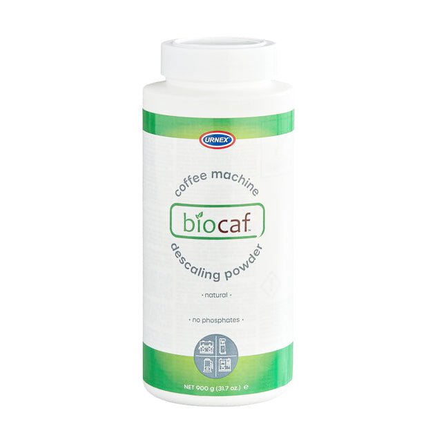 Urnex Biocaf Coffee Machine Descaler Powder – 900 g (31.47 oz) - Corkys Coffee