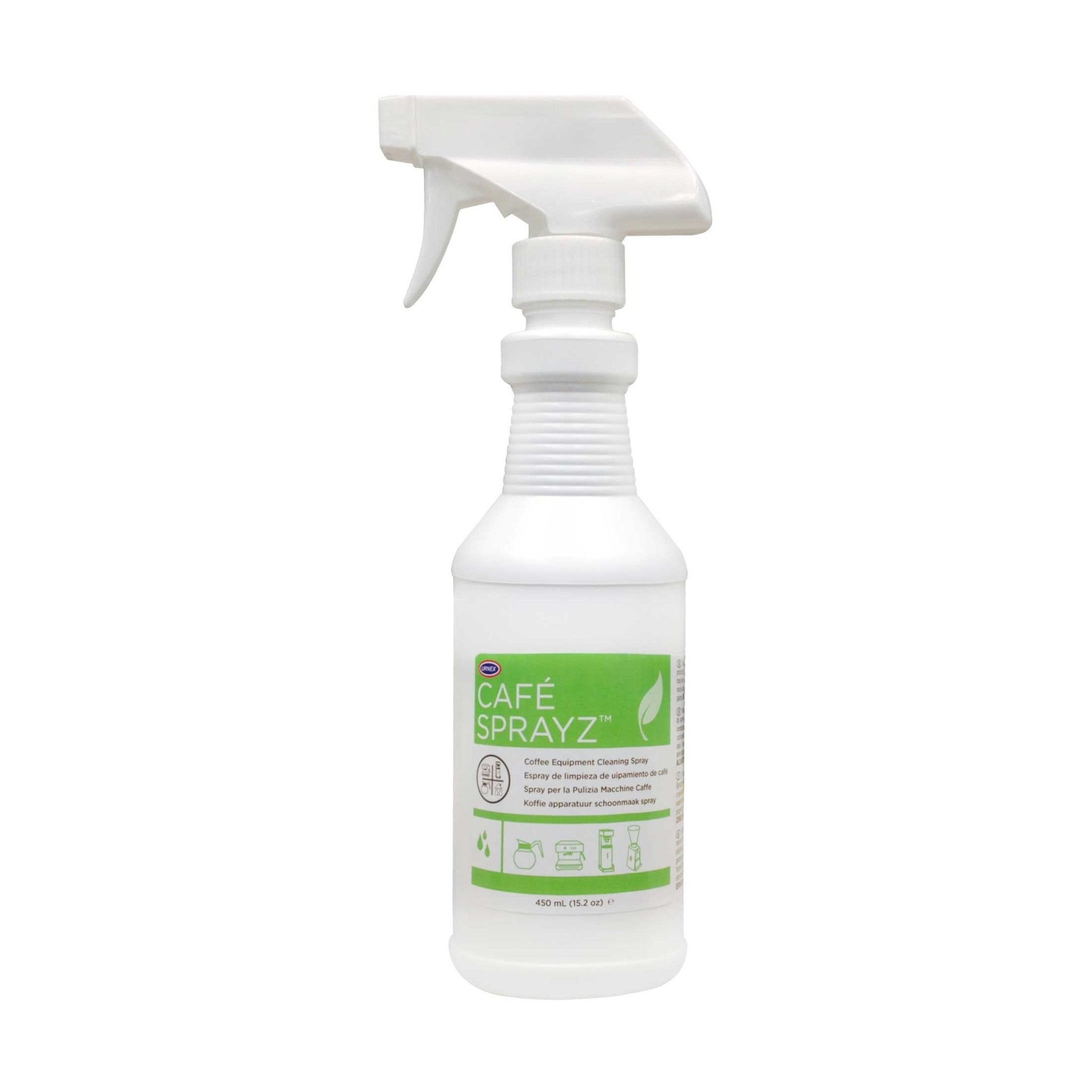 Urnex Café Sprayz – Plant - Based Coffee Equipment Cleaner – 15.2 fl oz - Corkys Coffee