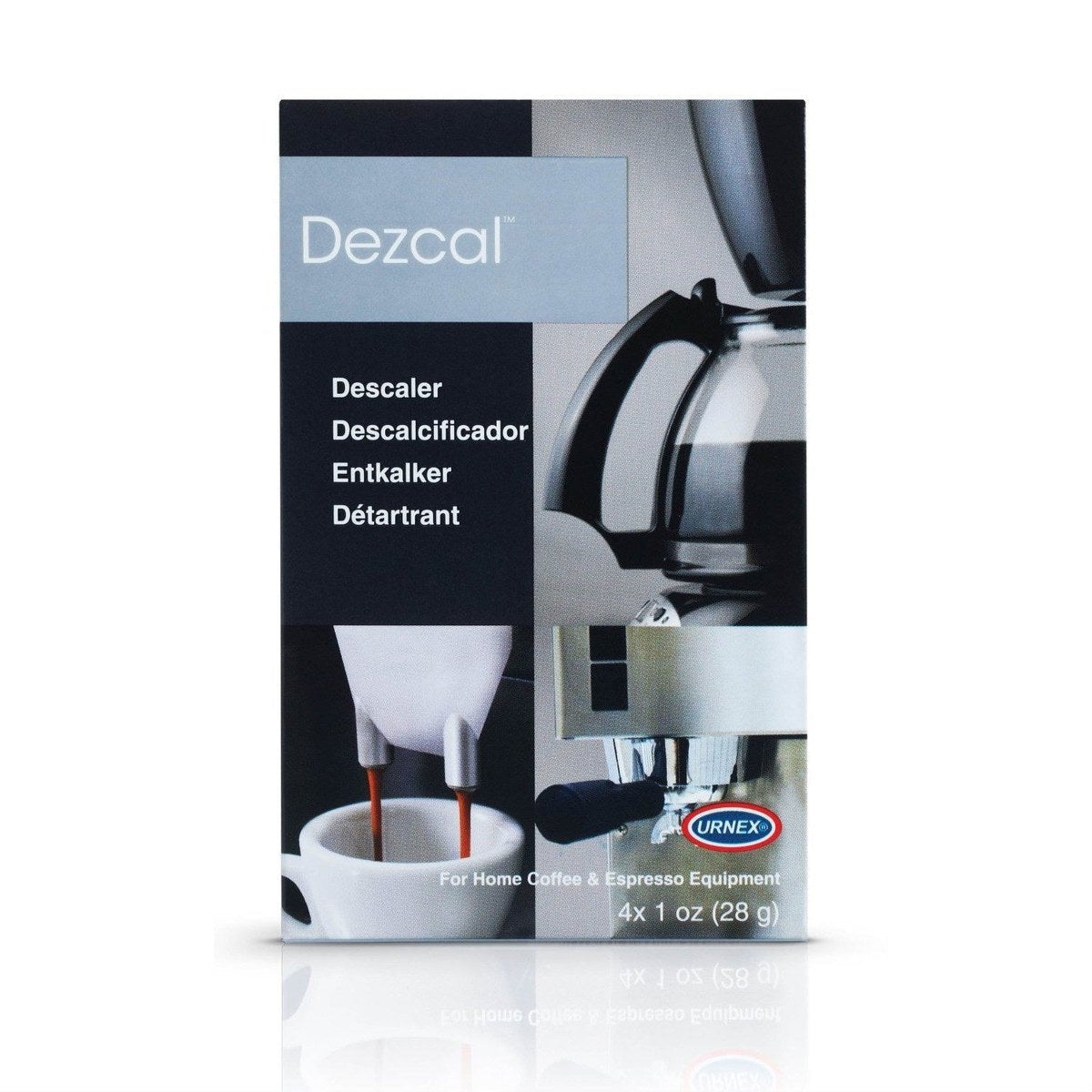 Urnex Dezcal Descaler Powder - 4 Single Use Packs - Corkys Coffee