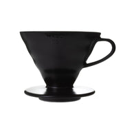 V60 Ceramic Coffee Dripper 02 - Black - Corkys Coffee